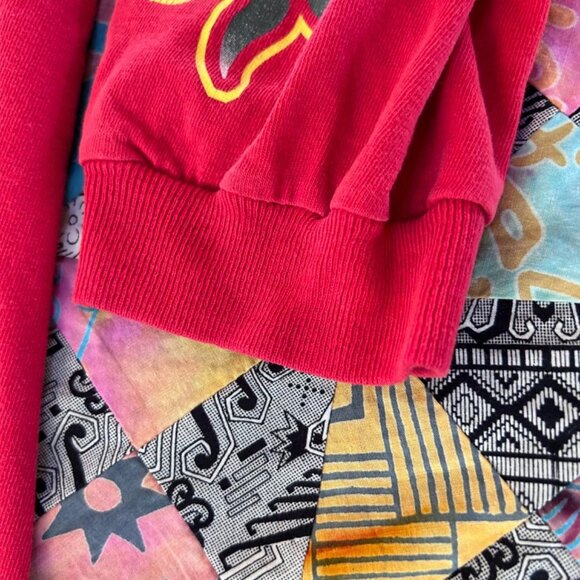 Y2K Streetwear Mens size Large Distressed Dragon Fire Flames Long Sleeve T-shirt - Picture 3 of 8